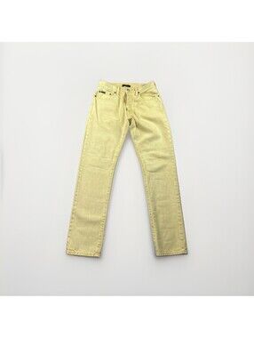 Polo Ralph Lauren The Callen High Rise Slim Jeans Yellow Logo 26R